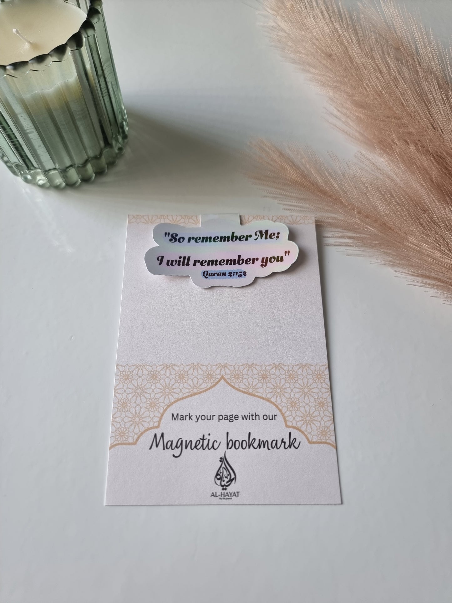 So remember me, I will remember you. Holographic magnetic bookmark