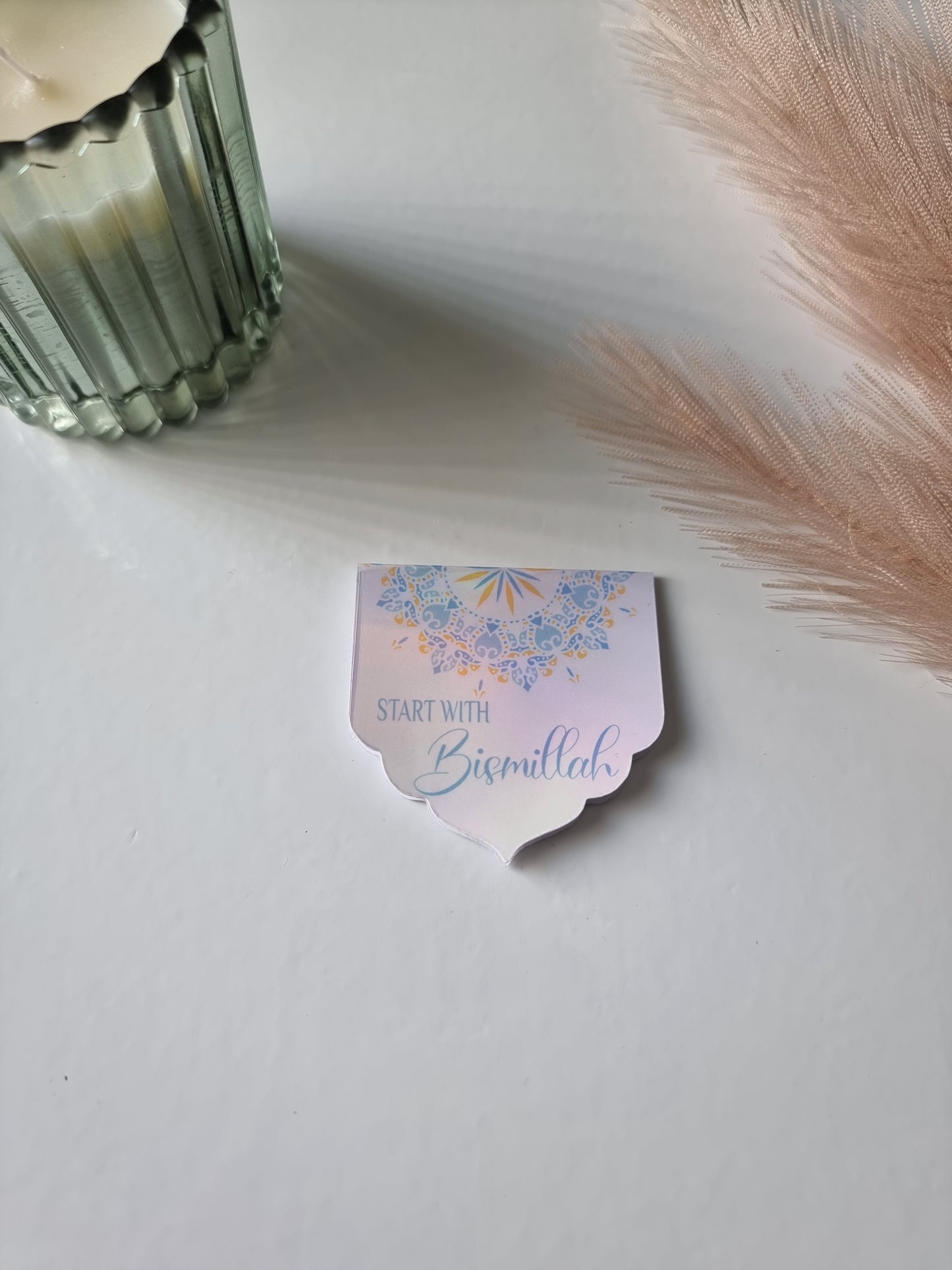 Start with Bismillah holographic magnetic bookmark