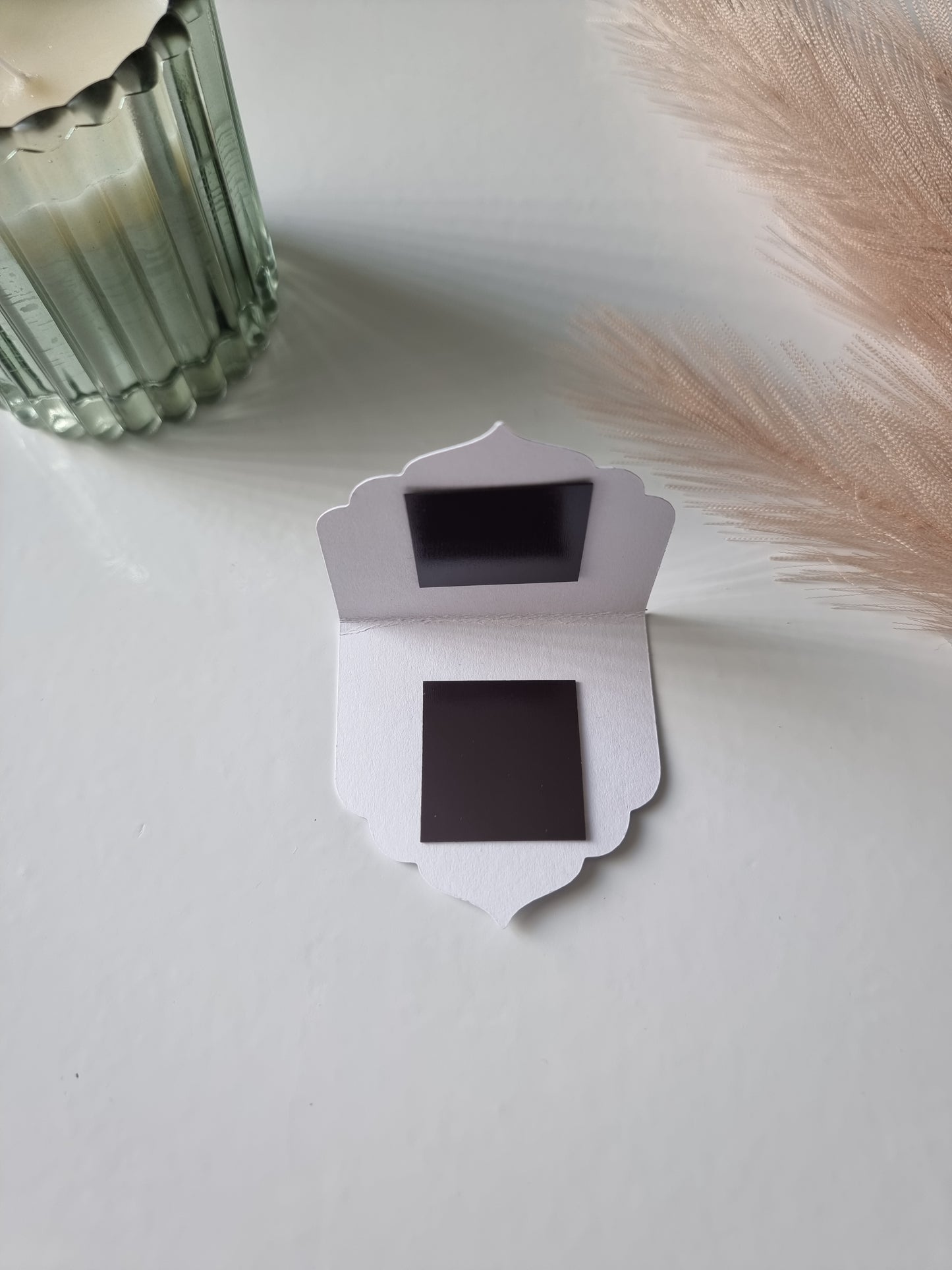 Start with Bismillah green holographic magnetic bookmark