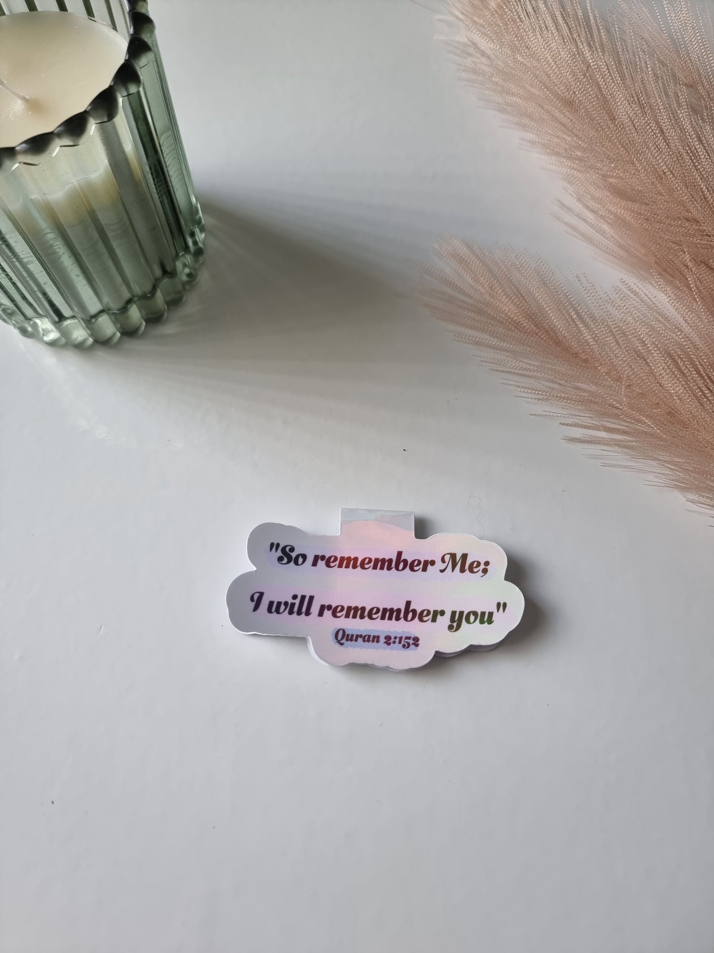 So remember me, I will remember you. Holographic magnetic bookmark